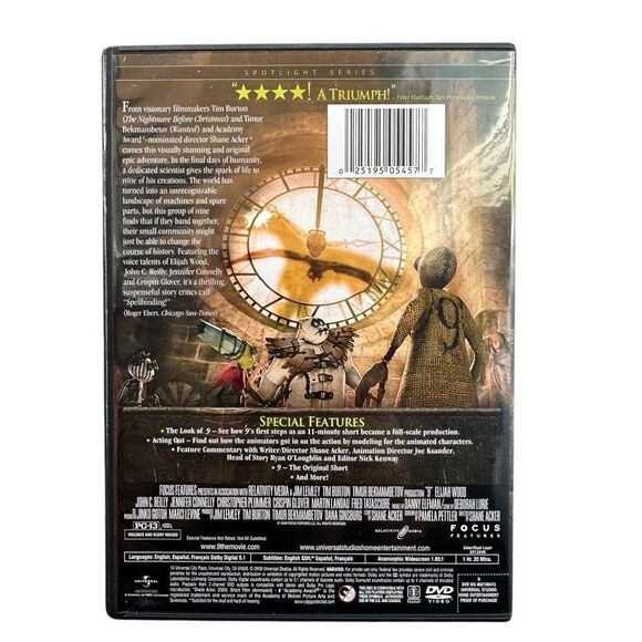 9 (DVD, Focus Features Spotlight Series, Tim Burton) - Picture 4 of 5